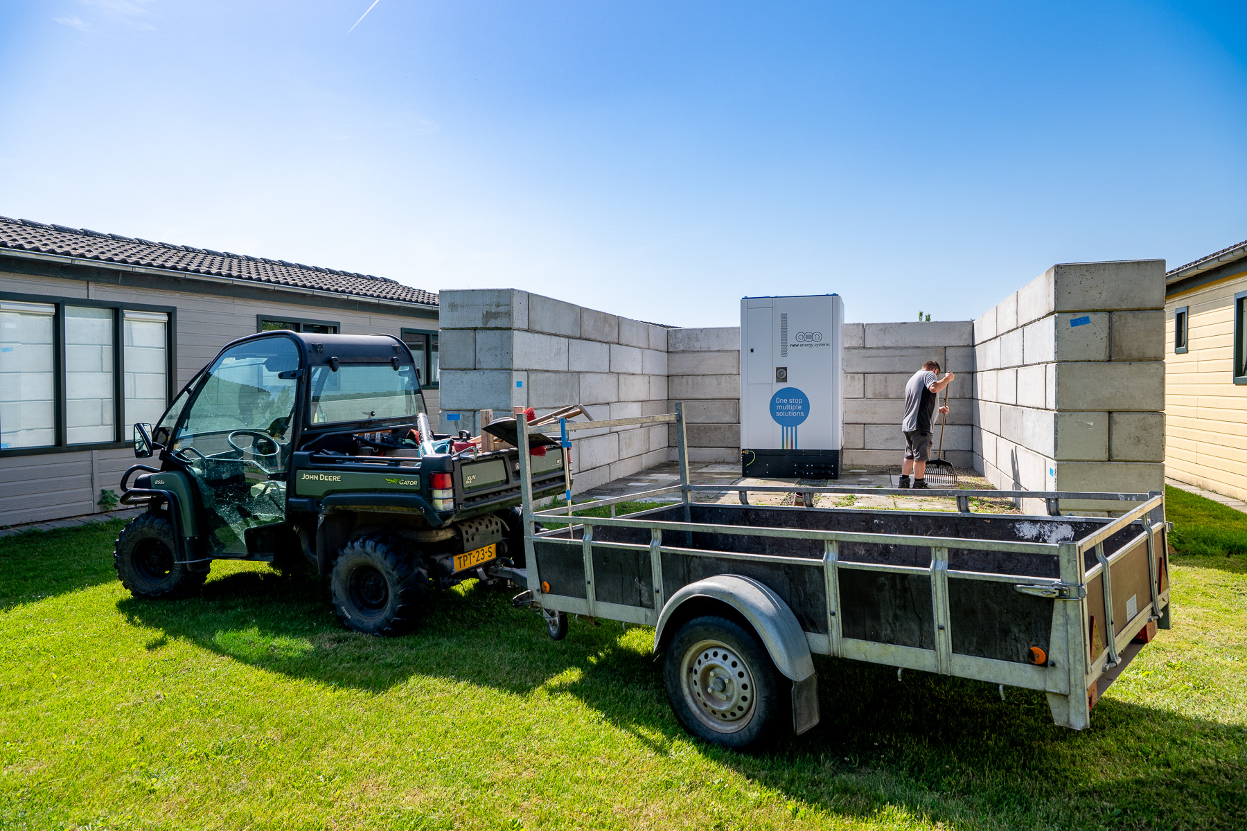 Energieopslag met batterij bij Work and Stay